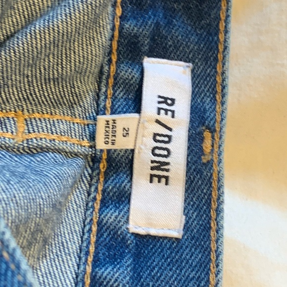 Re/Done high-rise cut-off denim shorts - Picture 3 of 4